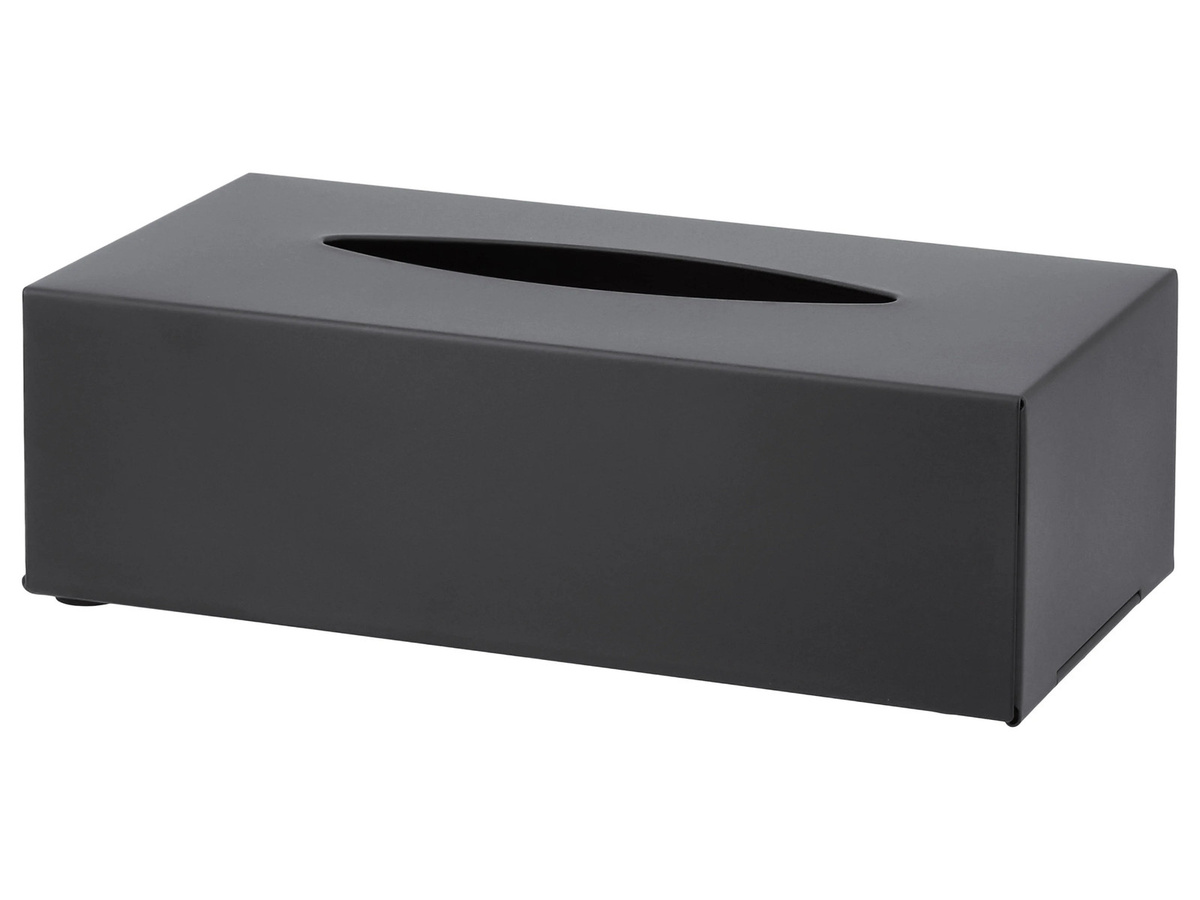 LIVARNO Wandmontierte WC-Bürstengarnitur mit Toilettenrollenhalter und Kosmetiktuchbox in Schwarz, B/T/H: 24,0 x 12,0 x 7,5 cm - Bild 3