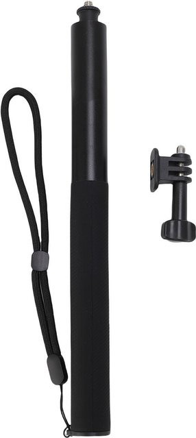 OutsideWorld Selfie-Stick aus Aluminiumlegierung für Insta360 X5 X4 X3, ausziehbar, 1,3 Meter, Schwarz - Bild 1