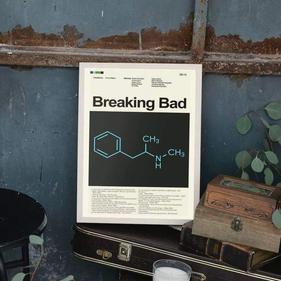 Breaking Bad Klassische Verbrechen TV Poster Druck als Wandkunst für dein Wohnzimmer oder Schlafzimmer in Mehrfarbig - Bild 6