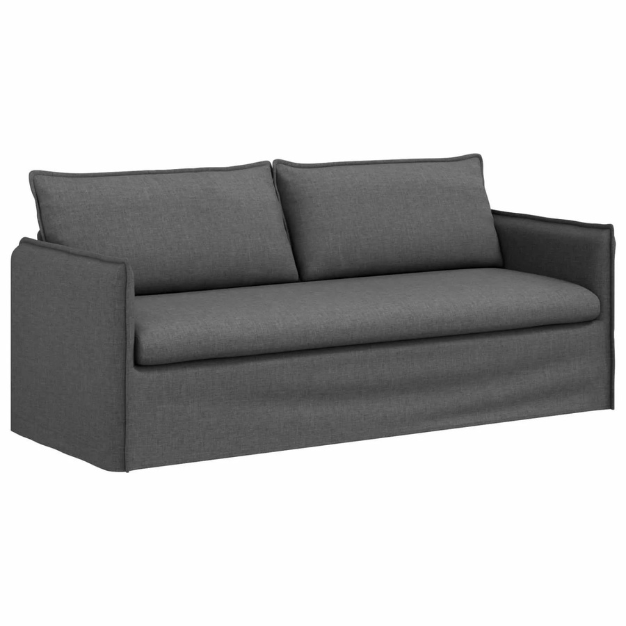 vidaXL Sofa Dunkelgrau mit Stoffbezug und Metallrahmen B/T/H: 196 x 82 x 85 cm - Bild 2