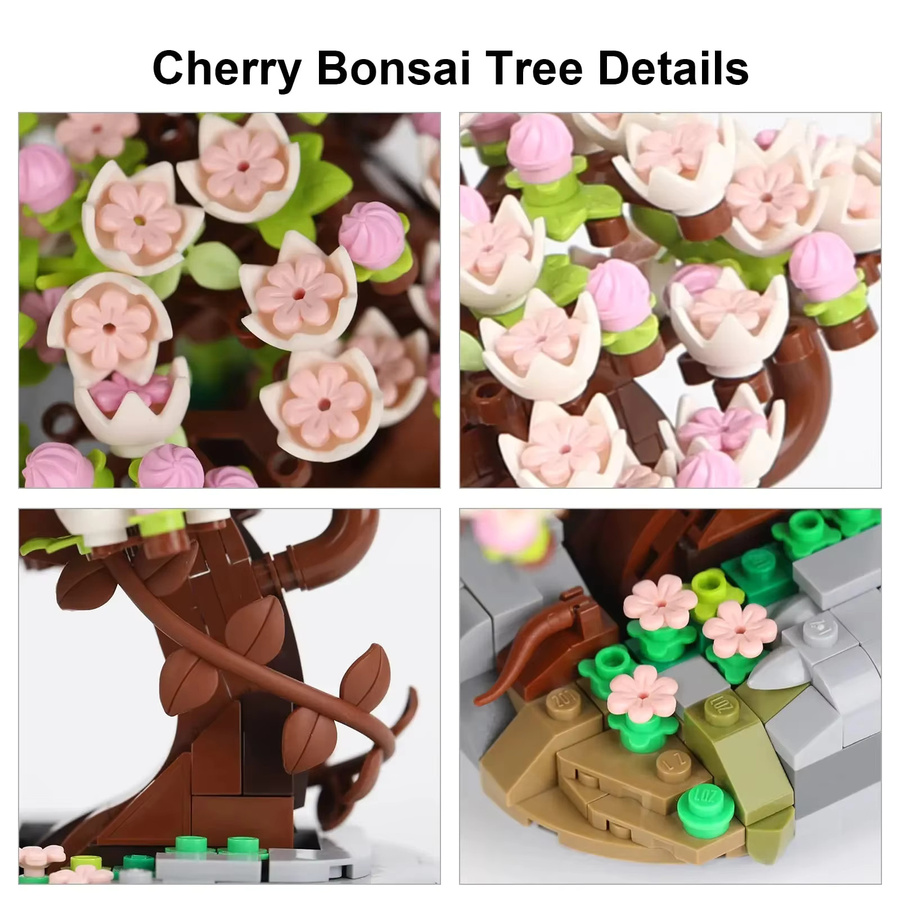 AMAZINGBLOKS Sakura Bonsai Bausteine, Kirschblütenbaum, Lernspielzeug - Bild 4