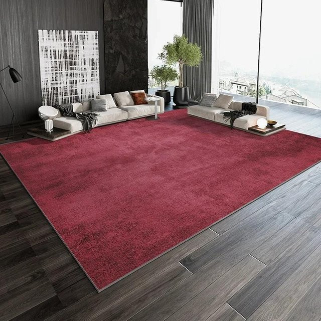 Karpetti Teppich in Rot mit abstraktem Design, waschbar und rutschfest, B/T: 120 x 160 cm - Bild 1