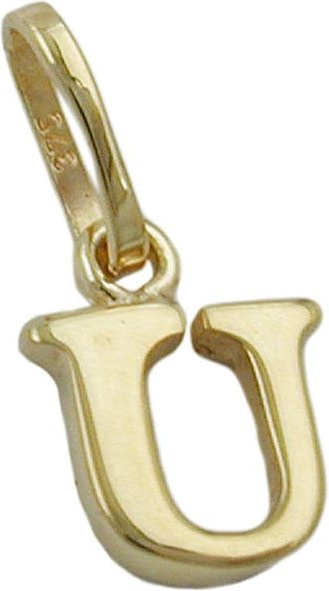 Gallay Anhänger Buchstabe U, 375 Gold, 8x6mm, Unisex - Bild 1