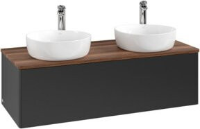 V&B Antao Waschtischunterschrank mit integrierter Beleuchtung, Wandhängend, Blau lackiert, B/T/H: 120 x 36 x 50 cm - Bild 1