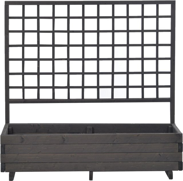 Gaspo Blumenkasten Hellbrunn mit Spalier in Vintage Grau, B/T/H: 136 x 37 x 140 cm - Bild 1
