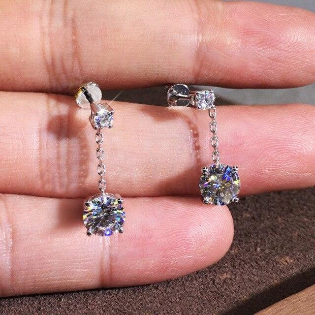 Ohrring 925 Silber, Zirkonia, Perle, Damen - Bild 1