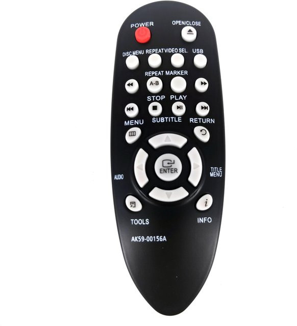 Samsung Ersatz-Fernbedienung für DVD-E360/XU Entry DVD-Player in Schwarz - Bild 1