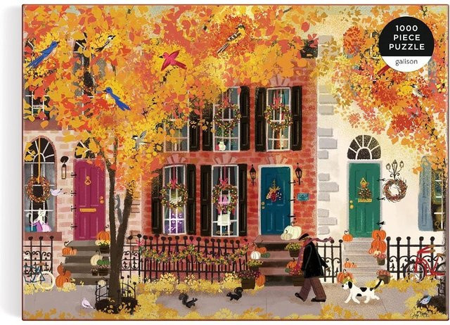 Galison Autumn Neighbor Puzzle, 1.000 Teile - Bild 1
