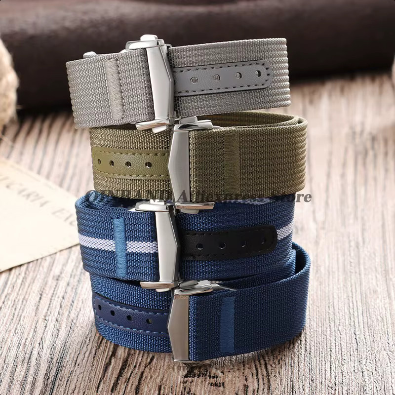 qinband Uhrenarmband Nylon, Textil/NATO, Wasserdicht, Unisex, 20mm 22mm - Bild 2