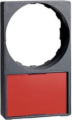 Schneider Electric ZBY6H102 Schildträger aus Metall in Rot, 10 Stück - Bild 1