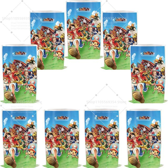 One Piece Anime Goodie Bags Wasserdichte Geschenktüten für Geburtstagsparty von Bandai in Mehrfarbig - Bild 1