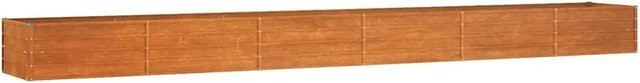 DELUKE Hochbeet ISAK aus Cortenstahl in Braun-antik, unten offen, B/T/H: 600 x 80 x 45 cm - Bild 1