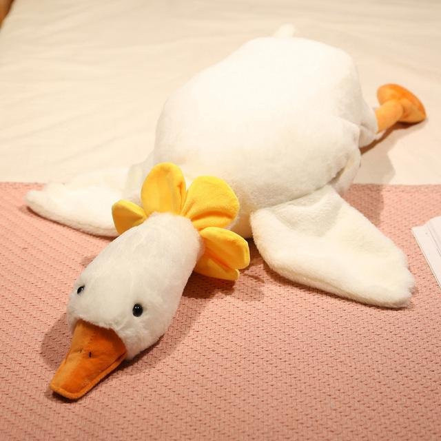 Kidsly Schöne liegende Gans Plüschtier, weiß, 1-teiliges Set, ab 12 Jahren - Bild 1