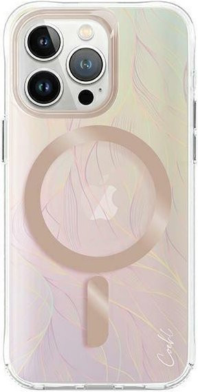 UNIQ Magnetische iPhone 15 Pro Max Hülle mit Ladefunktion in Opal Multicolour - Bild 1
