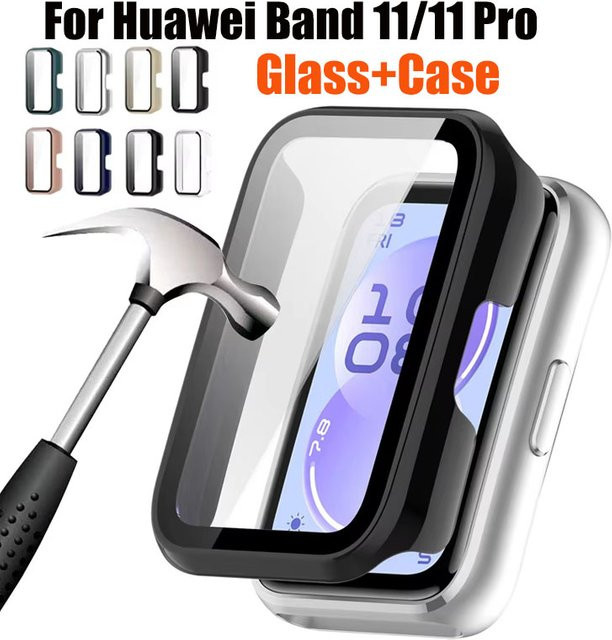 Huawei Schutzhülle und Glas für Huawei Band 11, Kunststoff, transparent - Bild 1