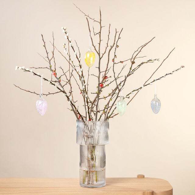 BLUME2000 DIY Colorful Easter Tischdeko aus Glas mit Konfetti-Design in Mehrfarbig - Bild 1