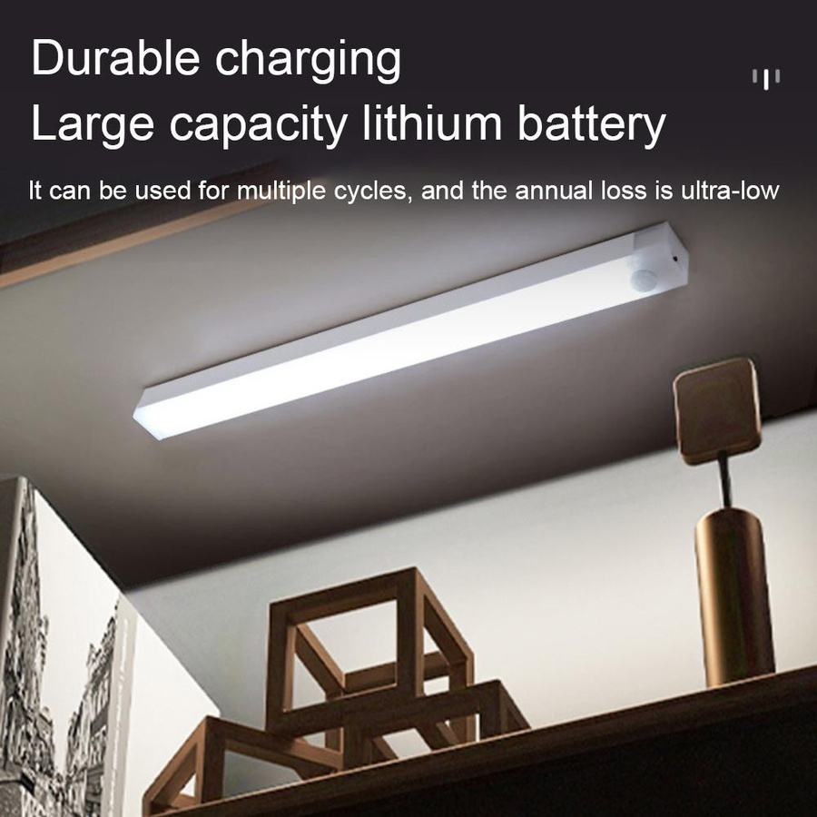 YJMP Super Lighting LED Nachtlicht mit Bewegungssensor, USB aufladbar, weiß, Breite: 50 cm - Bild 3