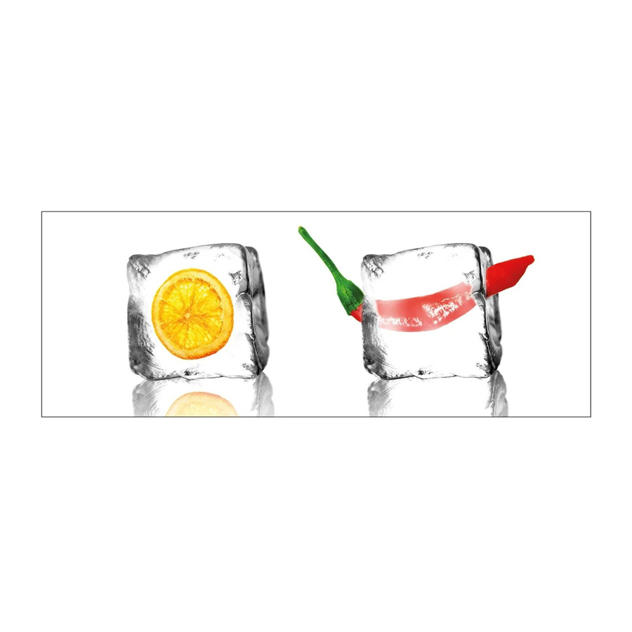 MySpotti Küchenrückwand Profix Cucina Eisfrüchte in Transparent, B/H: 160 x 60 cm - Bild 1