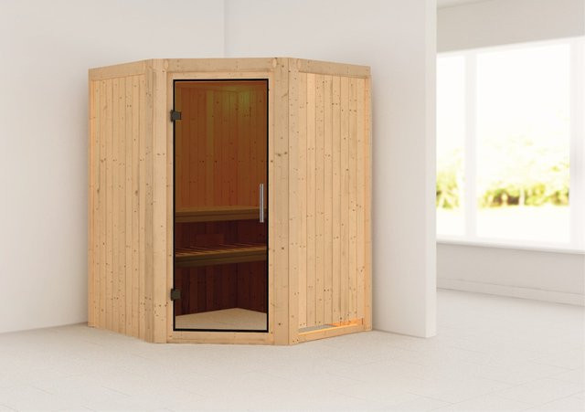 Karibu Sauna Angel Set naturbelassen ohne Ofen - Bild 1