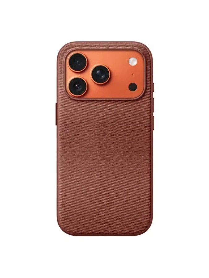 EIENACOCO Technologie-Gewebe-Handyhülle für iPhone 17 Air, 16, 15, 14, 13 Pro Max mit MagSafe für kabelloses Laden, Farbe: Braun - Bild 4