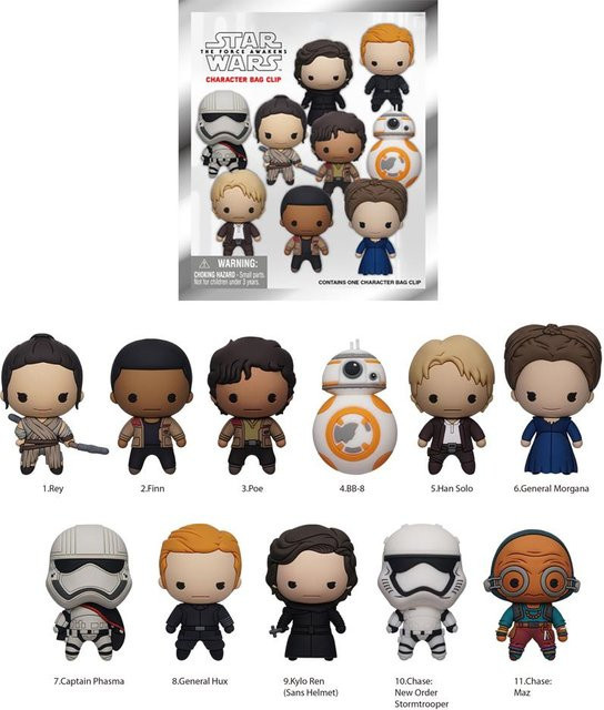 Yiran toy 1 Star Wars Blind Bag 3D Figur Schlüsselanhänger 1-teiliges Set - Bild 1
