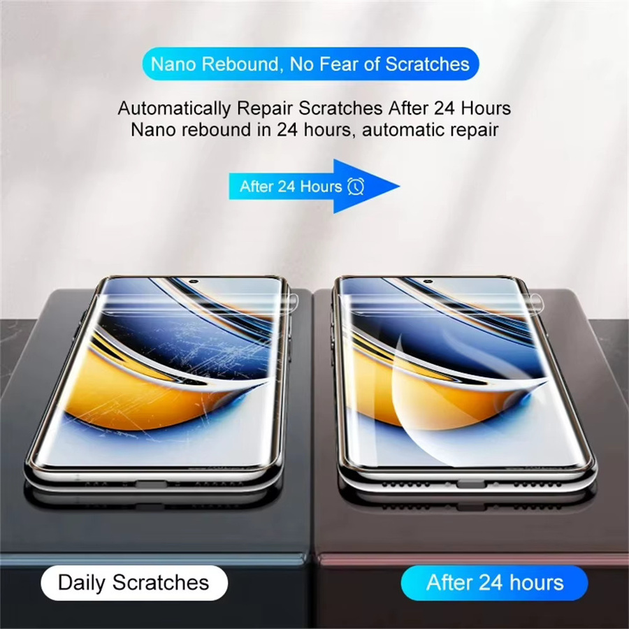 3er-Pack Weiche Hydrogel Displayschutzfolien für Realme 14 15 13 12 11 10 9 8 Pro Plus, Transparent - Bild 2