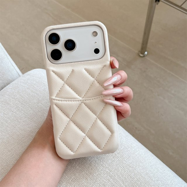 Luxuriöse Leder-Handyhülle mit Kartensteckplatz für iPhone 17, 16, 15, 14, 13, 12 Pro Max von szHAIyu in Pink, stoßfeste Abdeckung - Bild 1