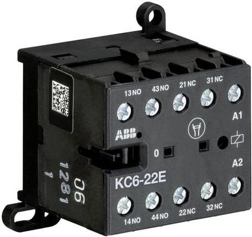 ABB KC6-22E-01 Kleinschütz mit 2 Schließern und 2 Öffnern in Schwarz - Bild 1