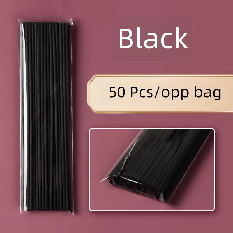 HDSAL Diffusorstäbchen aus schwarzem Faserrohr für Duftöle, 50 Stück pro Packung, Durchmesser: 0,3 cm, Länge: 20 cm - Bild 2
