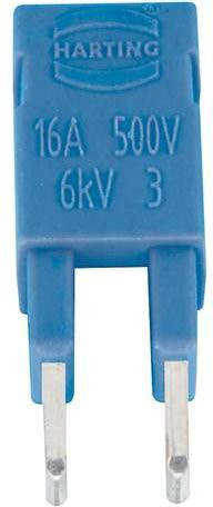 HARTING Steckbrücke aus Kunststoff in Blau (Art.-Nr. 09330009821) - Bild 1