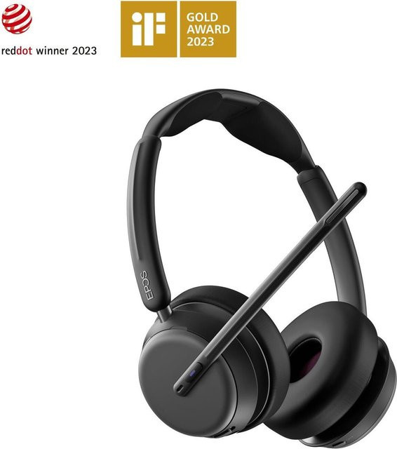 EPOS IMPACT 1061T Stereo Bluetooth On-Ear Headset Schwarz mit Ladestation und MS Teams Optimierung - Bild 1