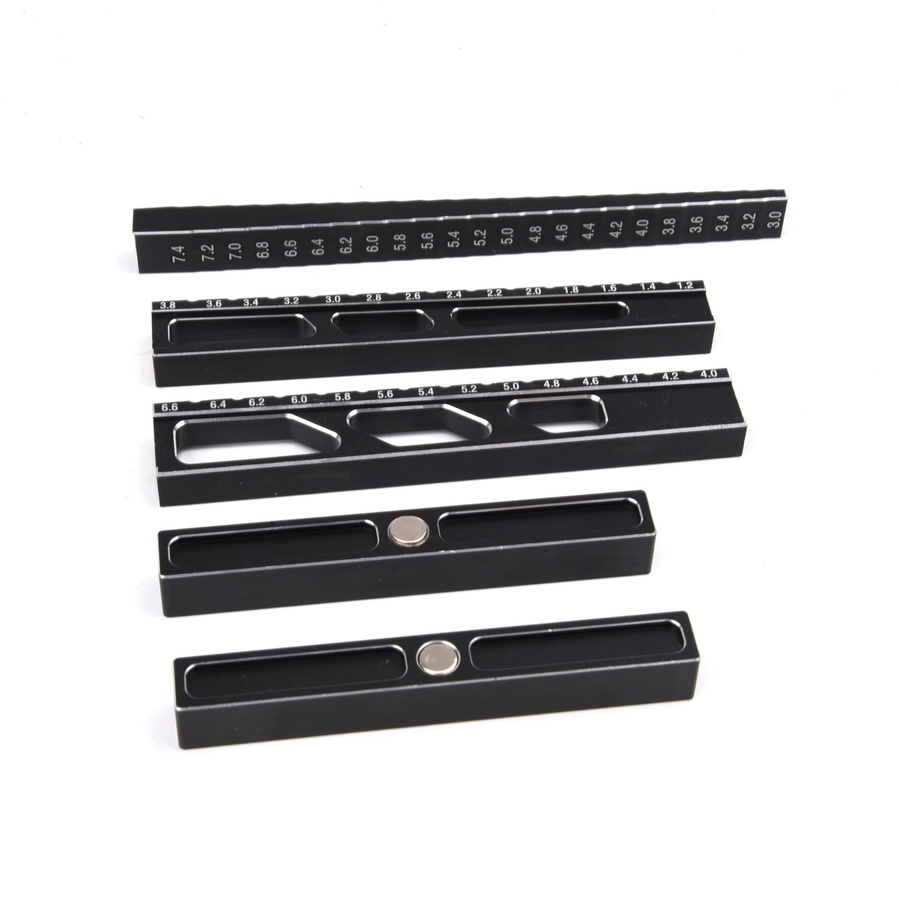 Readytosky RC Auto Messwerkzeug, Chassis Droop Gauge, 1:10, Metall, Schwarz - Bild 2
