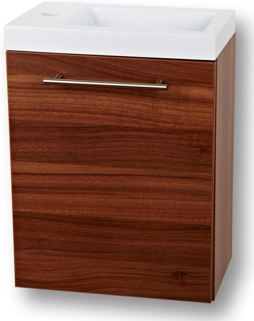 Sanotechnik Badmöbel-Set Fantasy Einzelwaschtisch mit Softclose in Braun, Breite: 40 cm - Bild 1