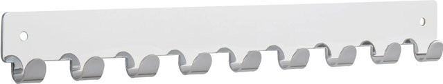 Siro Hakenleiste 1603 aus Metall in Chrom Glänzend mit 9 Haken, Länge: 366 mm - Bild 1