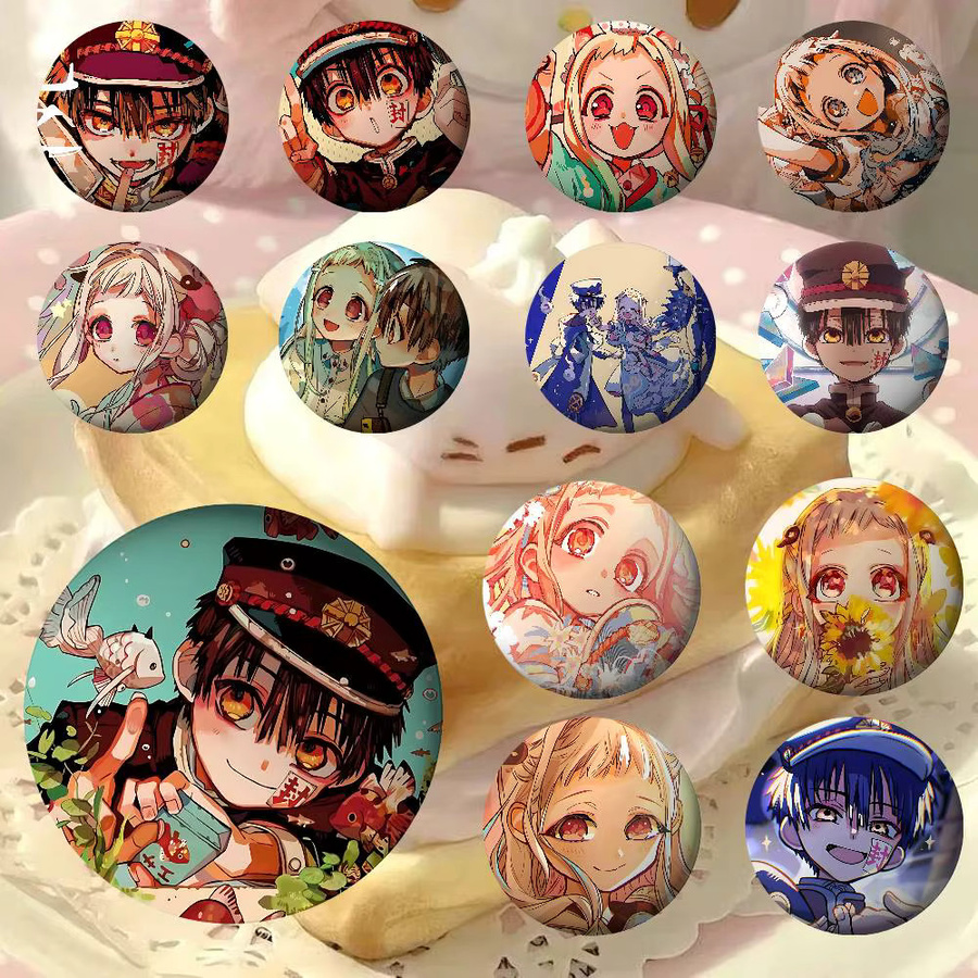 Anstecknadel Hanako-kun Cartoon, Metall, Bunt - Bild 5