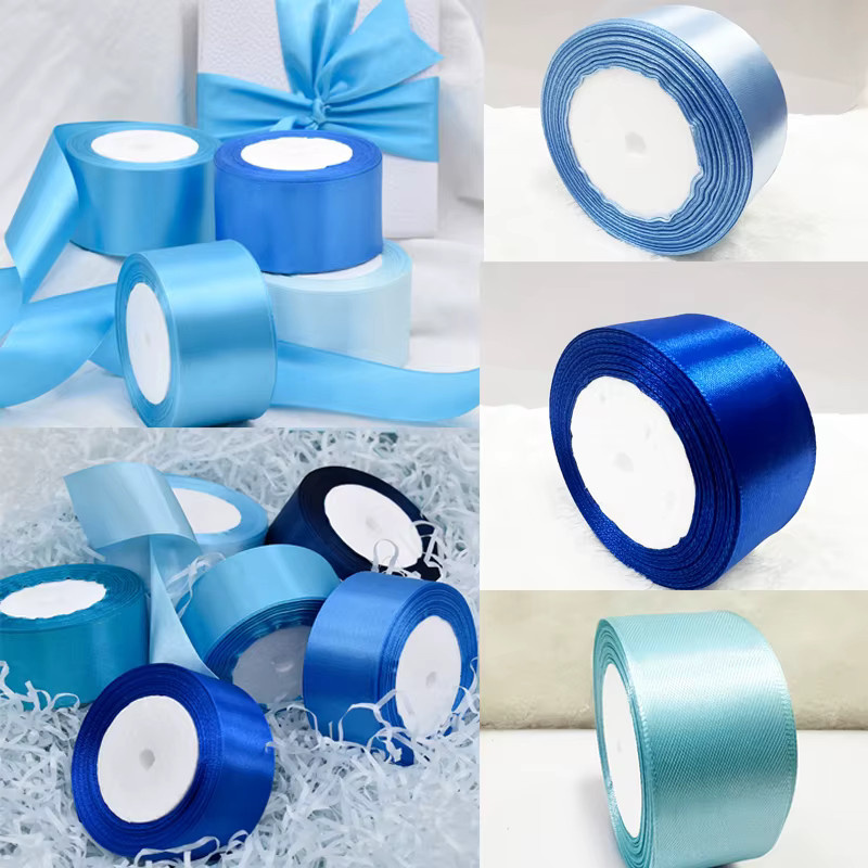 Graues Satinband für DIY-Bastelarbeiten und Geschenkverpackungen, 25 Yards pro Rolle - Bild 2