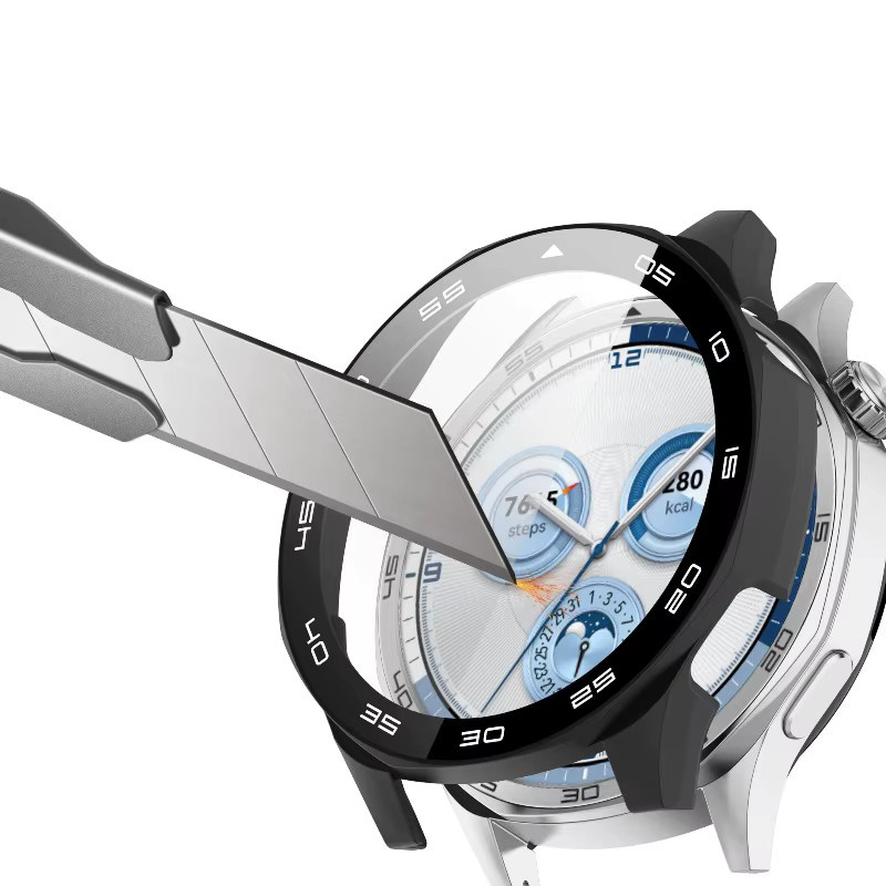 Glas Schutzhülle für Huawei Uhr GT6 46mm, transparent - Bild 3