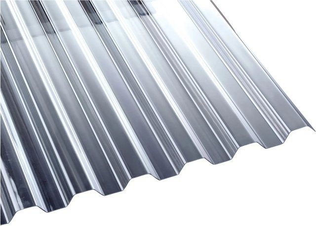 Tejemacro PC-Spundwandplatte K76/18 aus Polycarbonat, Glasklar, B: 600 cm, H: 111,5 cm, Dicke: 1,5 mm - Bild 1
