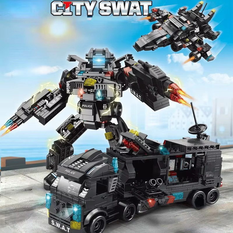 CTMA City Police Station SWAT Truck, Bausteine, 585 Teile - Bild 5