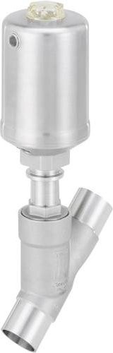 Bürkert Schrägsitzventil 287543 2060 aus Edelstahl in Silber - Bild 1