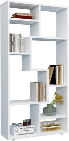 VCM Standregal Lanisa in Weiss aus Holzwerkstoff, B/H/T: 58 x 116 x 20 cm - Bild 1