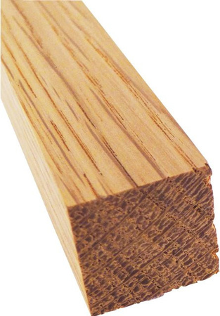 Döllken Profiles Quadratleiste aus Eiche, braun, B/T/H: 2 x 2 x 100 cm