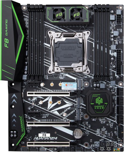 Huananzhi X99 F8 Motherboard für Intel LGA2011-3 mit 8-Kanal DDR4 und SATA 3.0 in Schwarz - Bild 1