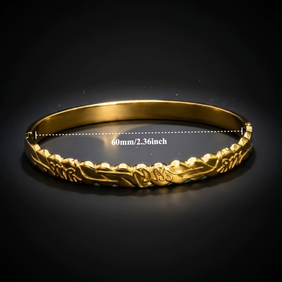 JP One Armband Edelstahl, Goldfarben, Damen, 60 mm - Bild 4