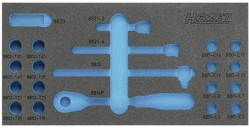 Hazet 2K-Weichschaum-Einlage 163-348L, Breite: 17,2 cm, Tiefe: 34,2 cm, Höhe: 1,6 cm - Bild 1