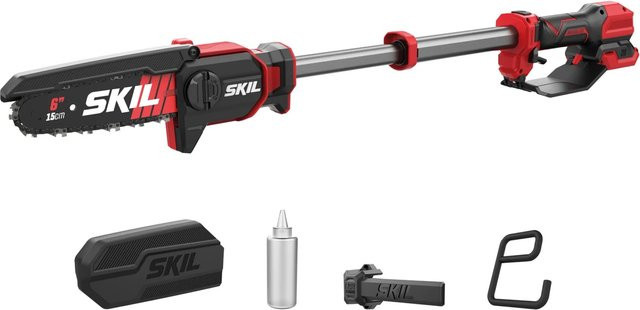 Skil Akku-Teleskop-Astsäge 0514CA Bürstenlos in Rot, 15 cm Schnittlänge, ohne Akku und Ladegerät - Bild 1