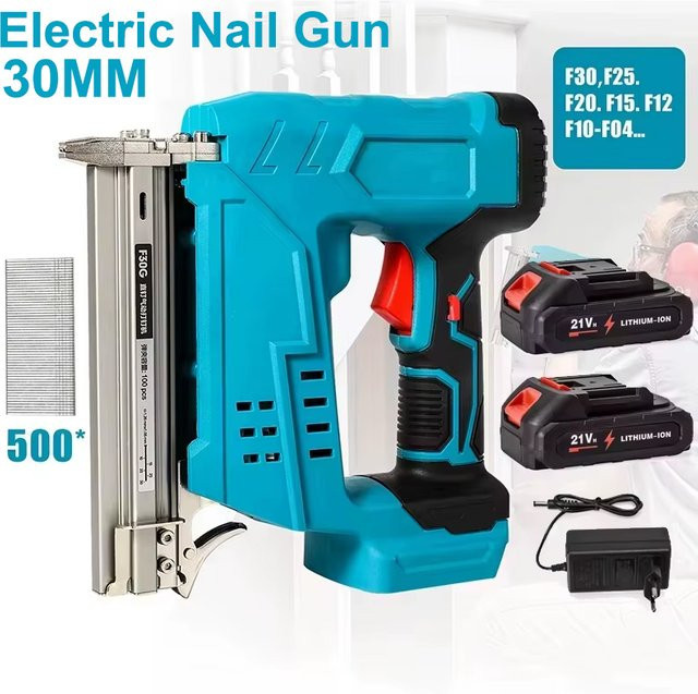 Makita F30 Akku-Nagelpistole Kabelloser Tacker für Makita-Akkus in Blau - Bild 1