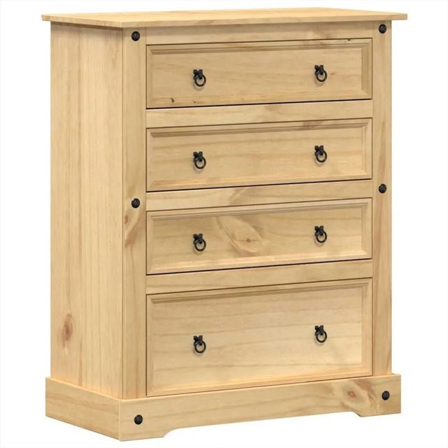 vidaXL Kommode Corona aus Massivholz Kiefer, braun, B/T/H: 92 x 48 x 114 cm - Bild 1