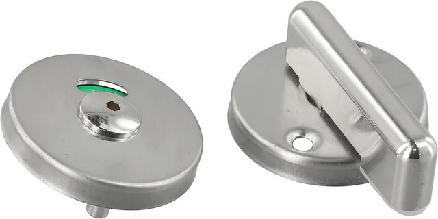 WC-Türanzeige aus Edelstahl in Silber für Türbeschläge - Bild 1