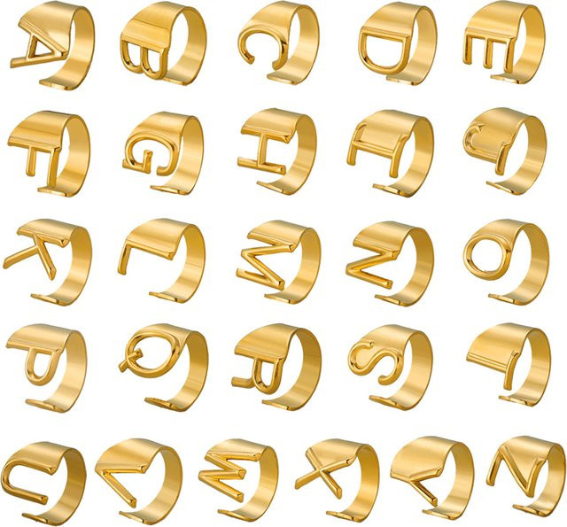 MAGIC ZONE Ring Edelstahl, Gold, Unisex - Bild 1